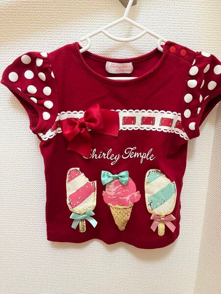 Shirley Temple 半袖Tシャツ 90 アイス柄