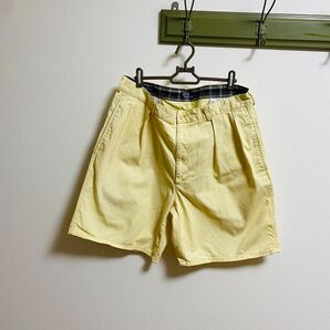 USA製 POLO RALPH LAUREN ポロラルフローレン ショートパンツ ハーフパンツ 2タック チノショーツ イエロー