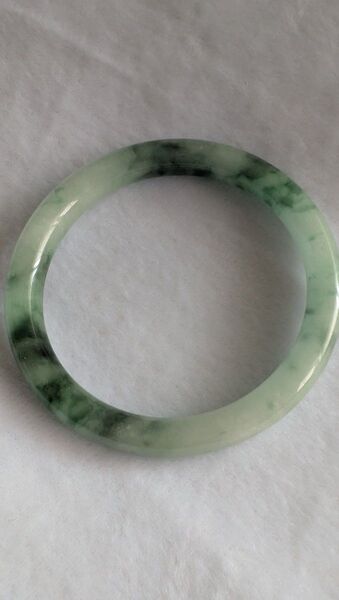天然石 バングル 翡翠 ひすい 内径58.5mm