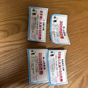 嘉島湯元 水春温 入浴券割引券 4枚