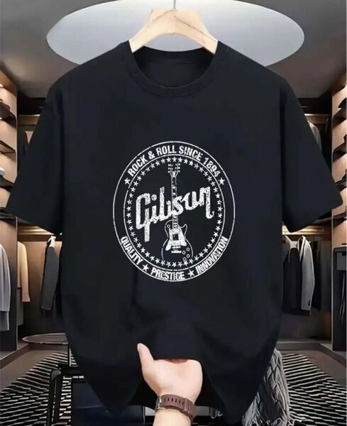 Gibson ロゴTシャツ ブラック Lサイズ