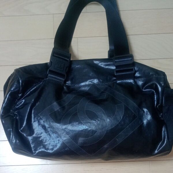 CHANEL スポーツライン ボストンバッグ ブラック