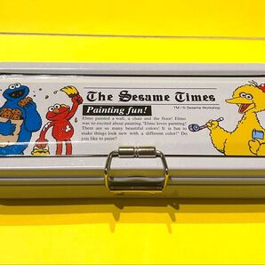 ユニバ セサミストリート ブリキ缶 ペンケース 筆箱 USJ ユニバーサル・スタジオ・ジャパン