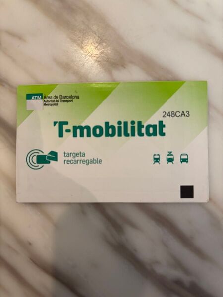 ★バルセロナ★T-mobilitat 交通ICカード 残8回分