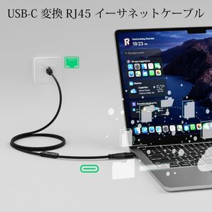 Mygatti イーサネット 有線LAN ケーブル マグネット端子 1M USB3.1 Type-C変換 RJ45 ギガビット
