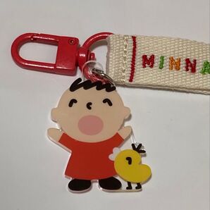 みんなのたあ坊 ロゴ刺繍タグキーホルダー 2024年キャラクター大賞グッズ 未使用 たぁ坊 サンリオ