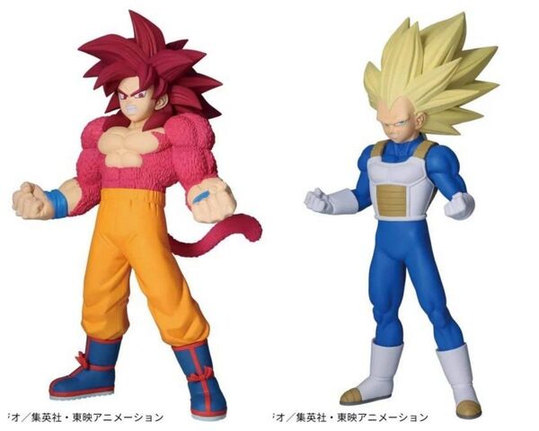 ※新作 送料無料 2個セット ドラゴンボール DAIMA 超サイヤ人4 孫悟空 超サイヤ人3 ベジータ フィギュア ダイマ