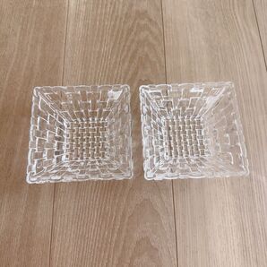 リーデル スクエアボウル ペア 12cm(2個入)クリスタルガラス ガラス皿 洋食器 皿 ボウル