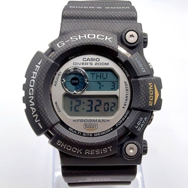 極上美品 G-SHOCK Gショック CASIO カシオ 希少 GW-201NT-1JF フロッグマン カーボンファイバ- 完品