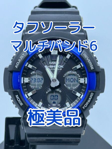 極美品 CASIO G-SHOCK GAW-100B カシオ ジーショック タフソーラー マルチバンド6 ゆうパケットプラス発送