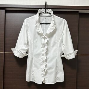 NARACAMICIE フリル付き シャツ