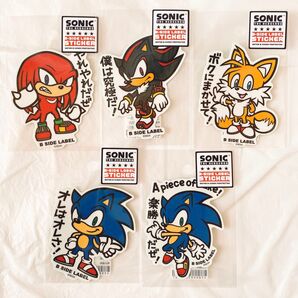 ソニック・ザ・ヘッジホッグ ステッカー 日本限定 日本製 セガ SEGA シール ステッカー 全種 シャドウ テイルス ナックルズ