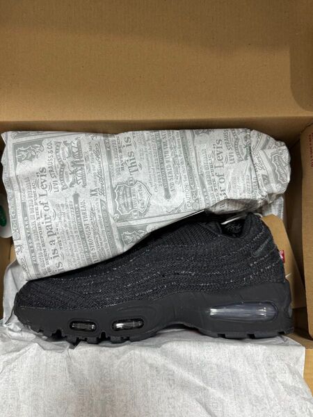 25.5cm Levi's × Nike Air Max 95 OG Denim Black リーバイス ナイキ ブラック 黒