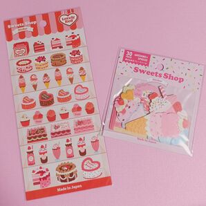 スイーツ ケーキ フレーク ステッカー シール
