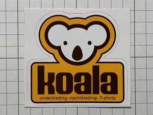 外国 古いステッカー：koala コアラ ヨーロッパ デザイン 広告 ビンテージ +Mb