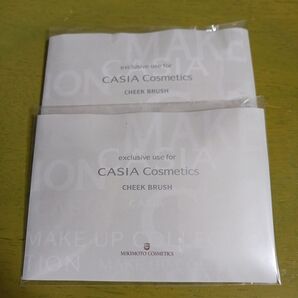 CASIA Cosmetics チークブラシ 2個セット 未使用 MIKIMOTO COSMETICS