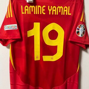 スペイン代表 ラミン・ヤマル 19番 ユニフォーム ユーロ2024モデル オーセンティッ
