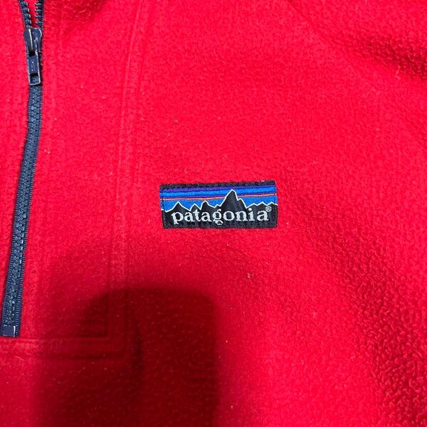 patagonia ハーフジップ フリース レッド デカタグビンテージ稀少70年代