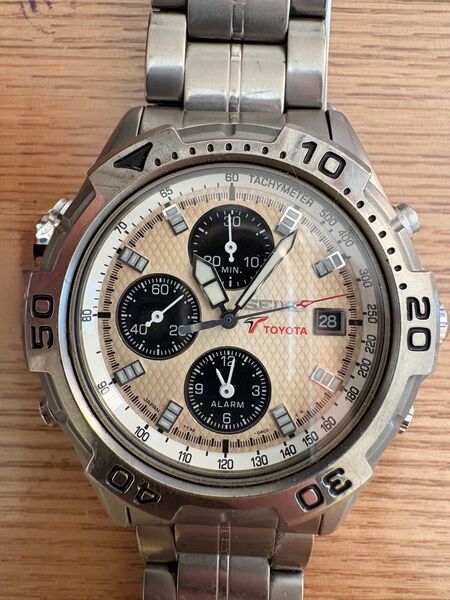 SEIKO×TOYOTA コラボ セイコークロノグラフ トヨタ F-1参戦コラボモデル メンズ腕時計