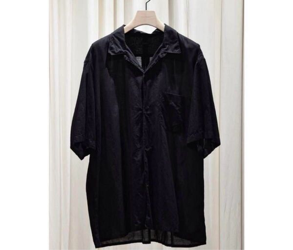 25ss comoli KHADIコットン半袖オープンカラーシャツ サイズ4