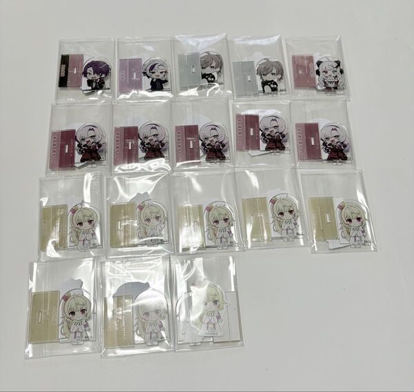 にじさんじ チョコエッグ ミニアクリルスタンド ステッカー 18点セットまとめ売り