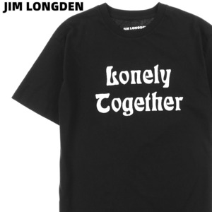 L 新品【JIM LONGDEN LONELY TOGETHER TSHIRT BLACK ジム ロングデン Tシャツ 黒 ブラック】