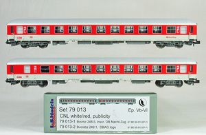 L.S.MODELS #79013 CNL( City Night line ) simple . push car + simple . push car 2. set ( white | red )