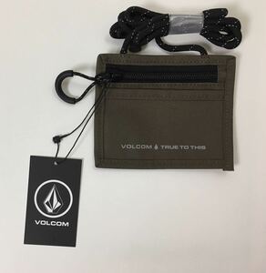 VOLCOM ボルコム D60120JAMIL① ウォレット Wallet 紐付き財布 ミリタリー色 便利な旅行用品 トラベルグッズ ヴォルコム 新品即決 送料無料