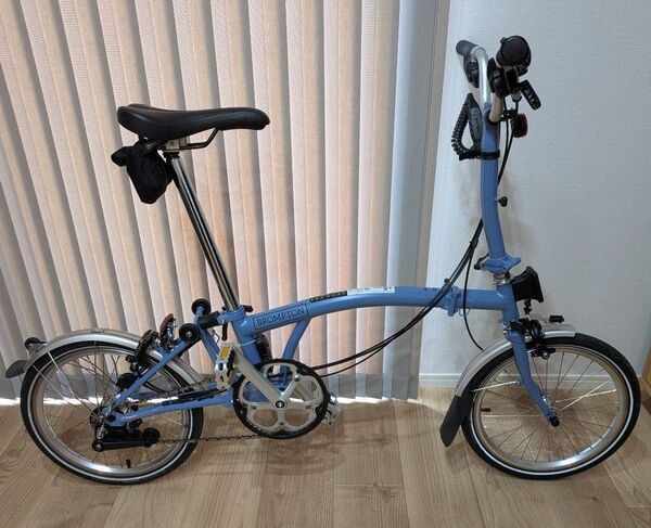 送料込み BROMPTON M6L クラウドブルー +オプション多数