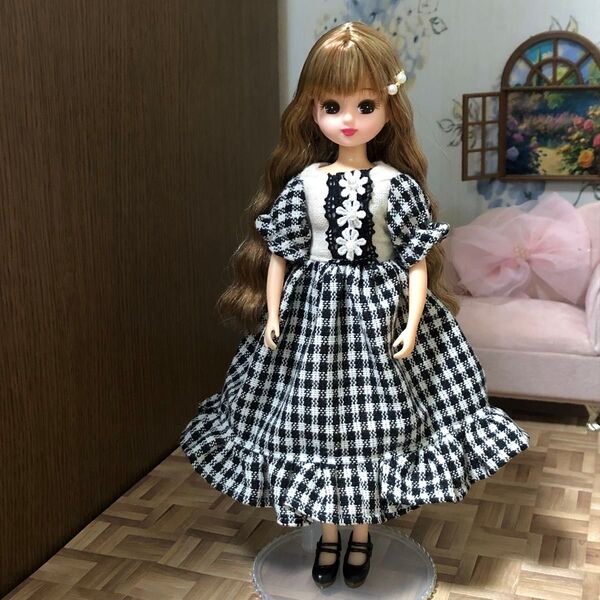 リカちゃん アウトフィット ハンドメイド ワンピース No.27