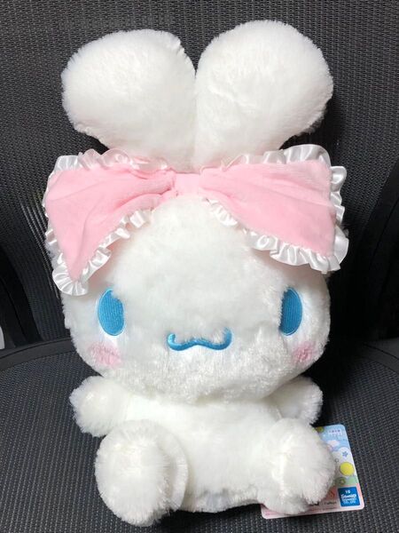 【新品・未使用品】 シナモロール 大きなリボン みみむすび BIG ぬいぐるみ ピンク
