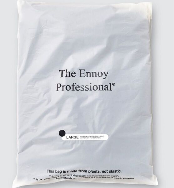 即日発送 Mサイズ 黒 ENNOY Pocket & Crew 2Pack SS T-Shirt "Black" エンノイ