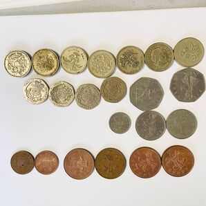 イギリス 硬貨 20枚まとめ売り合計9、15ポンド