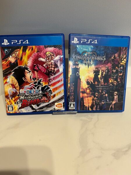 PS4ソフト 2個セット ONE PIECE BURNING BLOOD キングダムハーツ