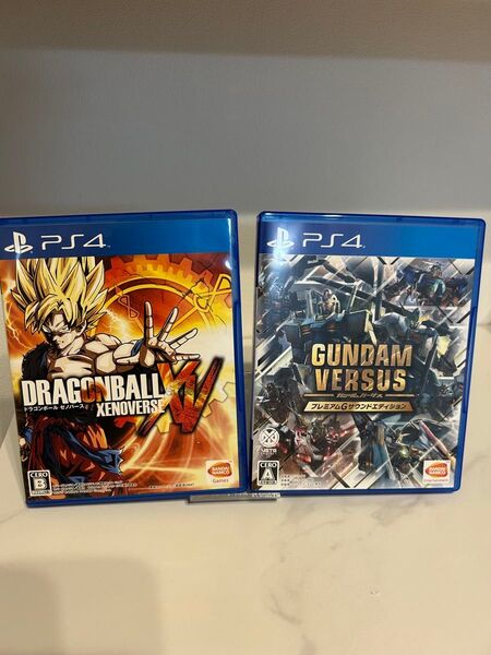 PS4 ソフト2本セット ドラゴンボールゼノバース ガンダムバーサス