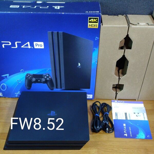 【FW8.52】 PlayStation4 Pro 1TB CUH-7100BB01 プレイステーション4 動作確認済み