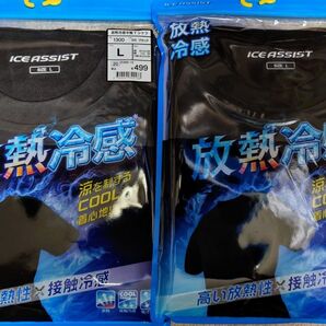 Lサイズ 放熱冷感半袖 Tシャツ ワークマン 2セット ブラック 値下げ不可