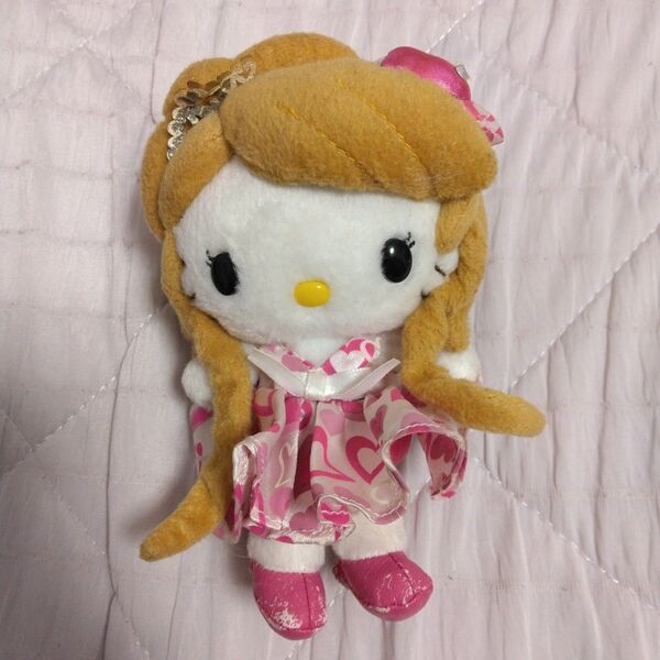 HELLO KITTY キティちゃん 2009年 限定 ももえり 桃華絵里 コラボ ぬいぐるみ キーホルダー キーチェーン