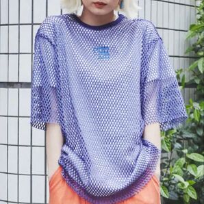 PUNYUS メッシュ半袖カットソー Tシャツ