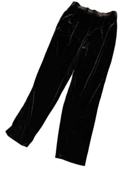 ボトムス パンツ ブラック Mサイズ ベロア ストレッチ