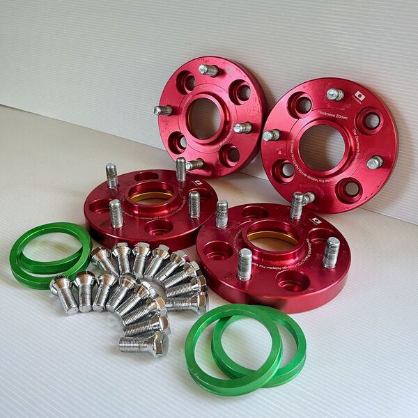 美品★634produce PCD変換スペーサー 20mm★PCD108→PCD114.3★1台分フルセット★プジョー シトロエン