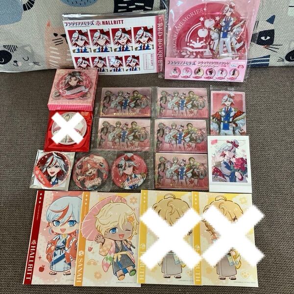 缶バッジ グッズ アクリルスタンド ポストカード カード フラガリアメモリーズ レッドブーケ 赤 red bouquet フラメモ