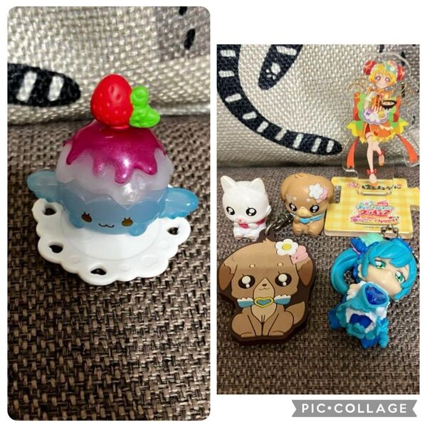 フィギュア デリシャスパーティプリキュア レシピッピ かきごおり かき氷 アクスタ セット アクリルスタンド ラバーストラップ