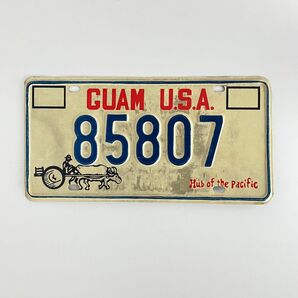 90s グアム ナンバープレート ヴィンテージ USA アメリカ雑貨 壁飾り インテリア 壁掛け ガレージ 装飾 レトロ