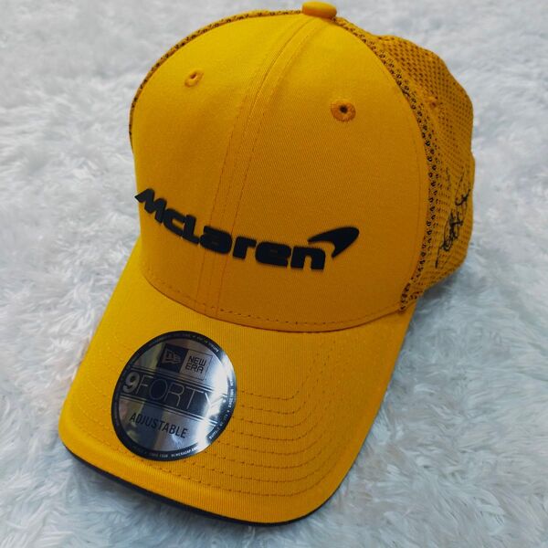 NEW ERA ニューエラ マクラーレン ドライバー刺繍サイン入り メッシュ キャップ 帽子