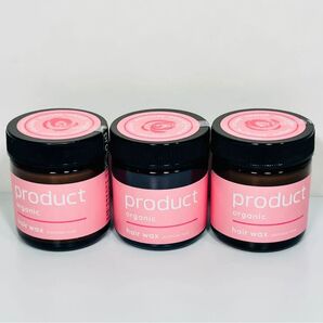 【新品 未使用】ザ・プロダクト オーガニック ヘアワックス ダマスクローズ 42g 3個セット