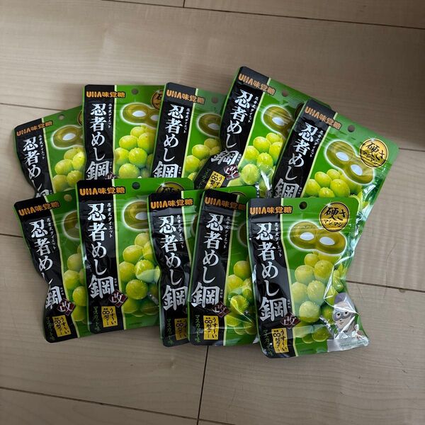 UHA味覚糖 忍者めし鋼 マスカット味 10個 忍者めし 忍者めし鋼改