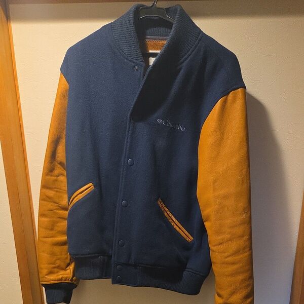 キース・ヘリング Columbia スタジャン メンズM ネイビー