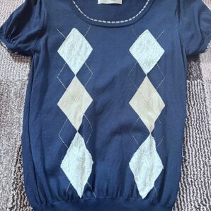 LDプライム アーガイル柄ニット M size ニット Tシャツ