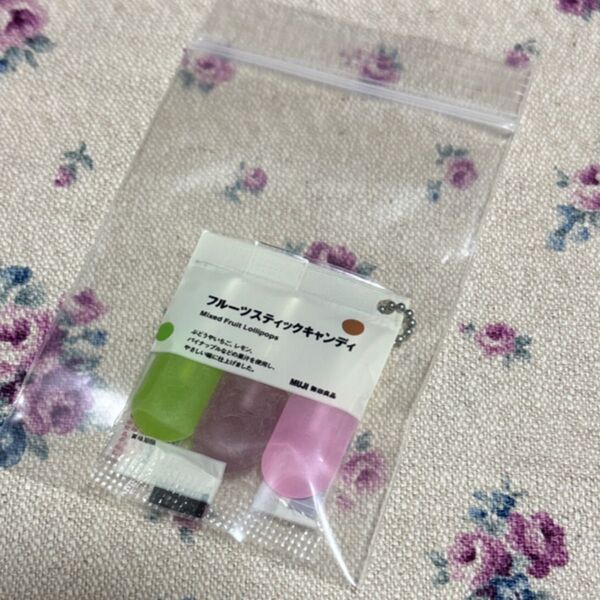 無印良品 ぽち菓子 ミニチュアマスコット フルーツスティックキャンディ 無印 ガチャ キーホルダー ガチャガチャ キーホルダー